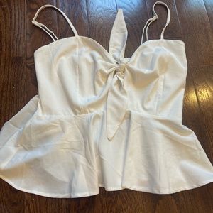 💓 2 for $15💓 White Bow tank